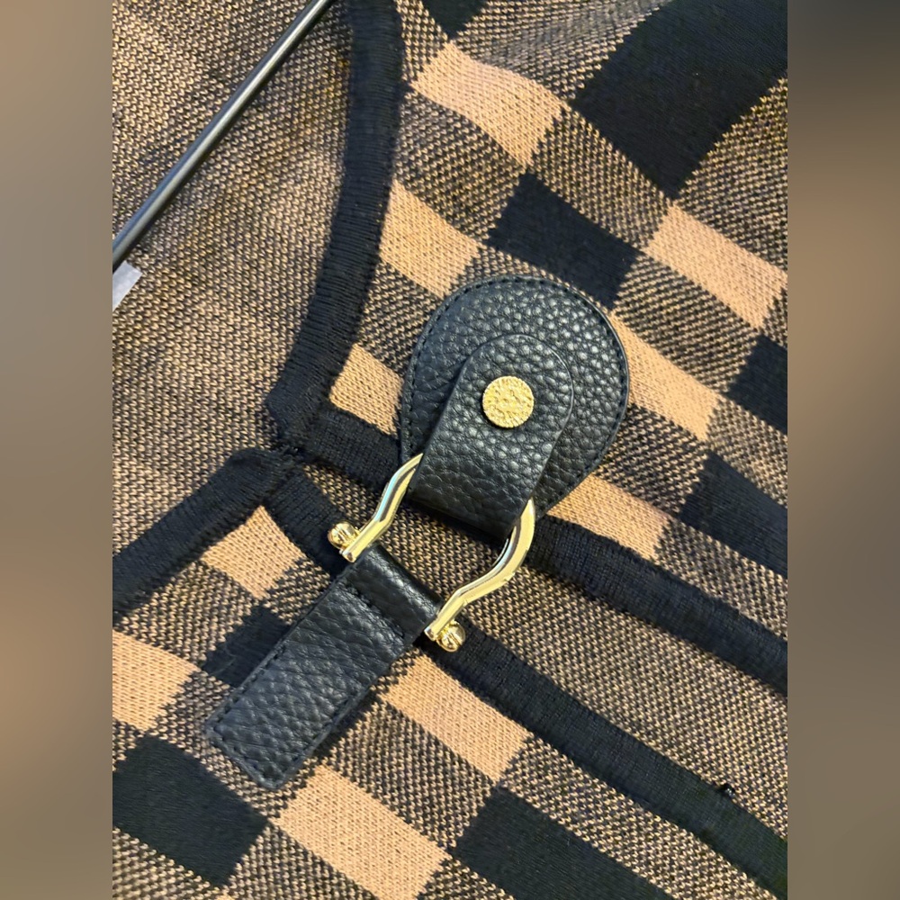 Anne Klein‎ Black and Brown Knit Cardigan - Picture 6 of 6